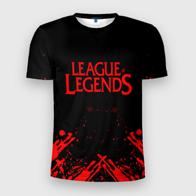 Мужская футболка 3D Slim с принтом League of legends в Белгороде, 100% полиэстер с улучшенными характеристиками | приталенный силуэт, круглая горловина, широкие плечи, сужается к линии бедра | best | build | bunnyfufuu | league | league of legends | league of legends pro guides | lol | lol montage | moba | offiners | proguides | riot | riot games | stream highlights | лига легенд | лол | оффинерс