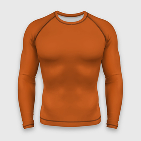 Мужской рашгард 3D с принтом Радуга v6  оранжевый в Курске,  |  | Тематика изображения на принте: без дизайна | без картинки | одноцветные | оранжевый