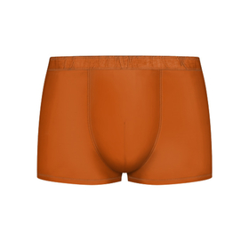 Мужские трусы 3D с принтом Радуга v6   оранжевый , 50% хлопок, 50% полиэстер | классическая посадка, на поясе мягкая тканевая резинка | без дизайна | без картинки | одноцветные | оранжевый