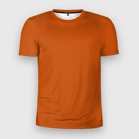 Мужская футболка 3D спортивная с принтом Радуга v6 - оранжевый , 100% полиэстер с улучшенными характеристиками | приталенный силуэт, круглая горловина, широкие плечи, сужается к линии бедра | без дизайна | без картинки | одноцветные | оранжевый
