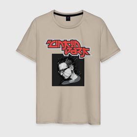 Мужская футболка хлопок с принтом LINKIN PARK D в Кировске, 100% хлопок | прямой крой, круглый вырез горловины, длина до линии бедер, слегка спущенное плечо. | music | rock | star | группа | рок