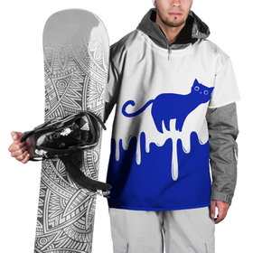 Накидка на куртку 3D с принтом Milk Cat в Тюмени, 100% полиэстер |  | cat | cats | japan | kitty | milk | кавай | кот | котейка | котенок | котик | кошка | кошки | милград | молоко | ня | япония