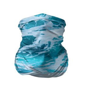 Бандана-труба 3D с принтом Вода волны пена море в Санкт-Петербурге, 100% полиэстер, ткань с особыми свойствами — Activecool | плотность 150‒180 г/м2; хорошо тянется, но сохраняет форму | Тематика изображения на принте: вода | волны | море | морская пена | океан | отдых | пена | пучина