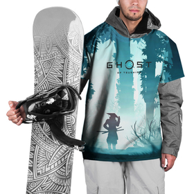 Накидка на куртку 3D с принтом Ghost of Tsushima в Тюмени, 100% полиэстер |  | Тематика изображения на принте: ghost of tsushima | игра | лес | природа | рисунок | самурай