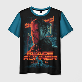 Мужская футболка 3D+ с принтом Blade Runner 2049 в Курске, 100% микрофибра | круглый вырез горловины, длина до линии бедер | 2049 | blade runner | blade runner 2049 | бегущий по лезвию | бегущий по лезвию 2049