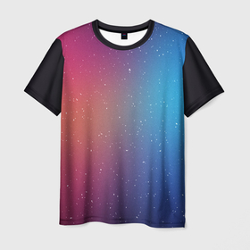 Мужская футболка 3D+ с принтом Abstract sky , 100% микрофибра | круглый вырез горловины, длина до линии бедер | abstract | sky | space | космос | паттерн