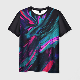 Мужская футболка 3D+ с принтом Abstract , 100% микрофибра | круглый вырез горловины, длина до линии бедер | abstract | sky | space | абстракция | космос | паттерн