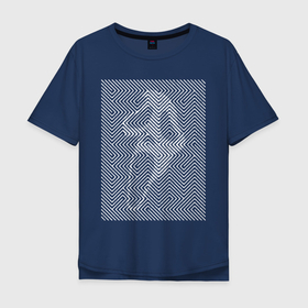 Мужская футболка хлопок Oversize с принтом Halloween 2020 в Кировске, 100% хлопок | свободный крой, круглый ворот, “спинка” длиннее передней части | 2020 | halloween | линии | линия | праздник | цифры