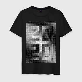Мужская футболка хлопок с принтом Halloween 2020 в Кировске, 100% хлопок | прямой крой, круглый вырез горловины, длина до линии бедер, слегка спущенное плечо. | 2020 | halloween | линии | линия | праздник | цифры
