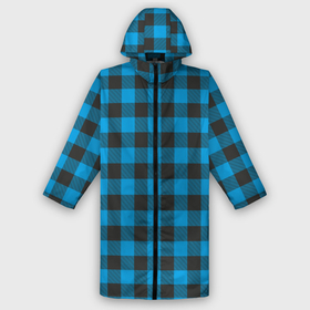 Дождевик унисекс 3D с принтом Голубая клетка в городе Новоалтайск,  |  | cage | cage pattern | checkered ornament | ornament | pattern | print cage | tartan | голубая клетка | клетка | клетка узор | клетчатый орнамент | орнамент | принт клетка | тартан | узор | шотландка | шотландская клетка