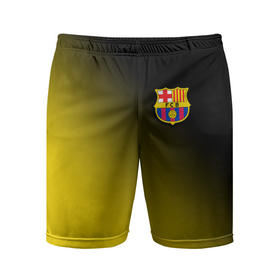 Мужские шорты спортивные с принтом BARCELONA / БАРСЕЛОНА ,  |  | barca | barcelona | barsa | barselona | fcb | logo | messi | барса | барселона | знак | клуб | лого | логотип | логотипы | месси | символ | символы | футбол | футбольная | футбольный