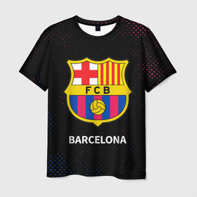 Мужская футболка 3D с принтом BARCELONA / БАРСЕЛОНА в Курске, 100% полиэфир | прямой крой, круглый вырез горловины, длина до линии бедер | barca | barcelona | barsa | barselona | fcb | logo | messi | барса | барселона | знак | клуб | лого | логотип | логотипы | месси | символ | символы | футбол | футбольная | футбольный