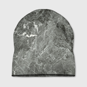 Шапка 3D с принтом Grey в Екатеринбурге, 100% полиэстер | универсальный размер, печать по всей поверхности изделия | Тематика изображения на принте: абстракция | камень | мрамор | разводы | размытие | серый