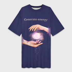 Платье-футболка 3D с принтом Генерация энергии в Петрозаводске,  |  | волшебство | йога | магия | медитация | сила | эзотерика | энергия
