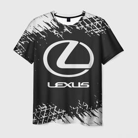 Мужская футболка 3D с принтом LEXUS / ЛЕКСУС в Новосибирске, 100% полиэфир | прямой крой, круглый вырез горловины, длина до линии бедер | Тематика изображения на принте: auto | lexus | logo | moto | symbol | авто | автомобиль | гонки | лексус | лого | логотип | логотипы | марка | машина | мото | символ | символы