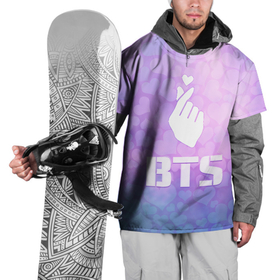 Накидка на куртку 3D с принтом BTS в Екатеринбурге, 100% полиэстер |  | Тематика изображения на принте: bts | cute | heat | k pop | korean | бтс | жест | кпоп | милый | сердце