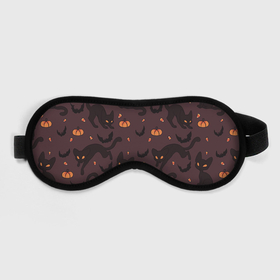 Маска для сна 3D с принтом Хэллоуиновский кот , внешний слой — 100% полиэфир, внутренний слой — 100% хлопок, между ними — поролон |  | арт | конфеты | кот | котёнок | кошка | оранжевый | рисунок | тёмный | тыква | тыквы | фиолетовый | хеллоуин | хэллоуин | чёрный