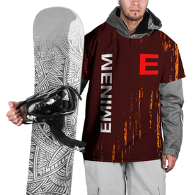 Накидка на куртку 3D с принтом EMINEM   ЭМИНЕМ в Кировске, 100% полиэстер |  | eminem | logo | music | oldschool | rap | raper | еминем | лого | логотип | логотипы | музыка | музыкант | олдскул | рэп | рэпер | рэппер | символ | символы | эминем