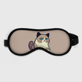 Маска для сна 3D с принтом Великий Grumpy Cat в Тюмени, внешний слой — 100% полиэфир, внутренний слой — 100% хлопок, между ними — поролон |  | Тематика изображения на принте: grumpy cat | арт | кот | кот grumpy cat | котёнок | кошка | недовольный кот | рисунок
