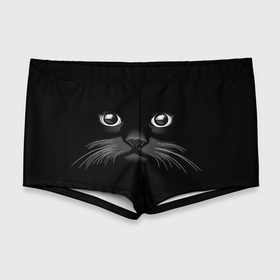 Мужские купальные плавки 3D с принтом Кошачья моська в Тюмени, Полиэстер 85%, Спандекс 15% |  | Тематика изображения на принте: арт | вектор | кот | котёнок | кошка | рисунок | черная кошка | чёрный | черный кот | черный котенок