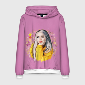 Мужская толстовка 3D с принтом Билли Айлиш / Billie Eilish в Новосибирске, 100% полиэстер | двухслойный капюшон со шнурком для регулировки, мягкие манжеты на рукавах и по низу толстовки, спереди карман-кенгуру с мягким внутренним слоем. | billie | billie eilish | eilish | айлиш | билли | билли айлиш