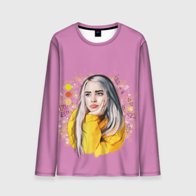 Мужской лонгслив 3D с принтом Билли Айлиш / Billie Eilish в городе Новоалтайск, 100% полиэстер | длинные рукава, круглый вырез горловины, полуприлегающий силуэт | billie | billie eilish | eilish | айлиш | билли | билли айлиш
