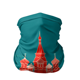 Бандана-труба 3D с принтом Москва в Новосибирске, 100% полиэстер, ткань с особыми свойствами — Activecool | плотность 150‒180 г/м2; хорошо тянется, но сохраняет форму | красная площадь | кремль | москва | патриот | россия | туризм