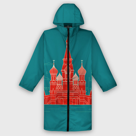 Дождевик унисекс 3D с принтом Москва в Рязани,  |  | Тематика изображения на принте: красная площадь | кремль | москва | патриот | россия | туризм