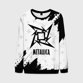 Мужской свитшот 3D с принтом METALLICA   МЕТАЛЛИКА в Новосибирске, 100% полиэстер с мягким внутренним слоем | круглый вырез горловины, мягкая резинка на манжетах и поясе, свободная посадка по фигуре | hetfield | james | logo | metal | metalica | metallica | music | rock | star | джеймс | звезда | знак | ларс | лого | логотип | логотипы | метал | металика | металлика | музыка | рок | символ | символы | ульрих | хэтфилд