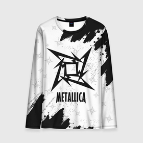 Мужской лонгслив 3D с принтом METALLICA   МЕТАЛЛИКА в Белгороде, 100% полиэстер | длинные рукава, круглый вырез горловины, полуприлегающий силуэт | hetfield | james | logo | metal | metalica | metallica | music | rock | star | джеймс | звезда | знак | ларс | лого | логотип | логотипы | метал | металика | металлика | музыка | рок | символ | символы | ульрих | хэтфилд