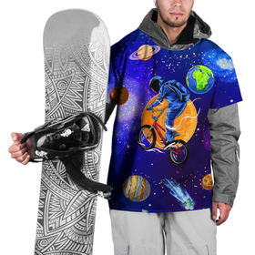 Накидка на куртку 3D с принтом Space bicycle в Петрозаводске, 100% полиэстер |  | astronaut | bicycle | comet | cosmos | earth | jupiter | mars | moon | saturn | space | spacesuit | star | астронавт | велосипед | звезда | земля | комета | космонавт | космос | луна | марс | сатурн | скафандр | юлитер