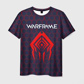 Мужская футболка 3D с принтом WARFRAME   ВАРФРЕЙМ в Новосибирске, 100% полиэфир | прямой крой, круглый вырез горловины, длина до линии бедер | frame | game | games | logo | prime | war | warframe | вар | варфрейм | игра | игры | кува | лого | логотип | логотипы | прайм | символ | символы | фрейм