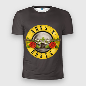 Мужская футболка 3D спортивная с принтом Guns n Roses в Кировске, 100% полиэстер с улучшенными характеристиками | приталенный силуэт, круглая горловина, широкие плечи, сужается к линии бедра | Тематика изображения на принте: music | rock | группа | звезда | рок