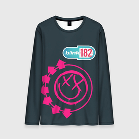 Мужской лонгслив 3D с принтом Blink 182 в Ухте, 100% полиэстер | длинные рукава, круглый вырез горловины, полуприлегающий силуэт | music | rock | музыка | рок