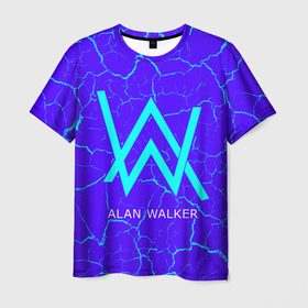 Мужская футболка 3D с принтом ALAN WALKER / АЛАН УОКЕР в Курске, 100% полиэфир | прямой крой, круглый вырез горловины, длина до линии бедер | alan | faded | house | logo | music | walker | алан | вокер | волкер | диджей | лого | логотип | логотипы | музыка | музыкант | символ | символы | танцеальная | уокер | хаус | электронная