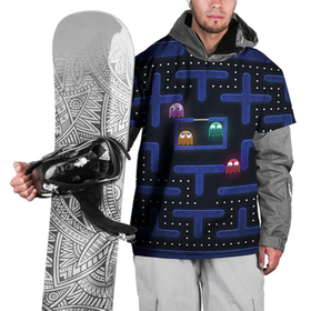 Накидка на куртку 3D с принтом Pacman в Курске, 100% полиэстер |  | Тематика изображения на принте: pac man | pacman | аркады | пакмэн
