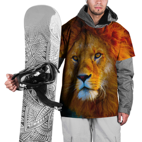 Накидка на куртку 3D с принтом Лев 3D в Петрозаводске, 100% полиэстер |  | Тематика изображения на принте: leon king | голова льва | король лев | лев | симба | хищник