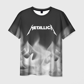 Мужская футболка 3D с принтом METALLICA   МЕТАЛЛИКА в Тюмени, 100% полиэфир | прямой крой, круглый вырез горловины, длина до линии бедер | hetfield | james | logo | metal | metalica | metallica | music | rock | star | джеймс | звезда | знак | ларс | лого | логотип | логотипы | метал | металика | металлика | музыка | рок | символ | символы | ульрих | хэтфилд