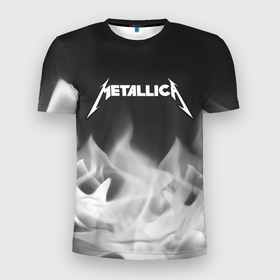 Мужская футболка 3D Slim с принтом METALLICA   МЕТАЛЛИКА в Кировске, 100% полиэстер с улучшенными характеристиками | приталенный силуэт, круглая горловина, широкие плечи, сужается к линии бедра | hetfield | james | logo | metal | metalica | metallica | music | rock | star | джеймс | звезда | знак | ларс | лого | логотип | логотипы | метал | металика | металлика | музыка | рок | символ | символы | ульрих | хэтфилд
