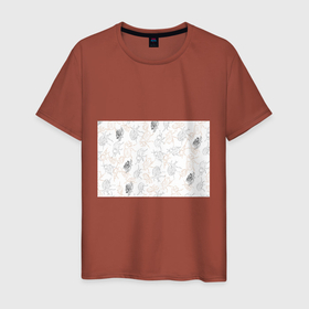 Мужская футболка хлопок с принтом Ползучие жучки в Новосибирске, 100% хлопок | прямой крой, круглый вырез горловины, длина до линии бедер, слегка спущенное плечо. | букашка | жук | жуки | жучара | жучки