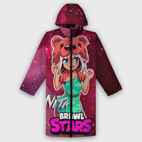 Дождевик унисекс 3D с принтом Nita Brawl Stars в городе Новоалтайск,  |  | anime | brawl | brawl stars | brawlstars | brawl_stars | jessie | nita | аниме | бравл | бравлстарс | девочка | девочка в шкуре медведя | девушка | манга | медведь | нета | нита