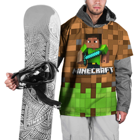Накидка на куртку 3D с принтом Minecraft logo heroes , 100% полиэстер |  | blox | creeper | dungeons | game | geometry | pixel | steve | алекс | герои | детям | зелень | игра | квадраты | крипер | куб | логотипы игр | майнкрафт | мальчикам | меч | мобы | персонажи | пиксель | пиксельный | подземелья