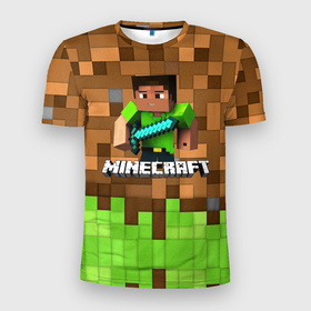 Мужская футболка 3D спортивная с принтом Minecraft logo heroes , 100% полиэстер с улучшенными характеристиками | приталенный силуэт, круглая горловина, широкие плечи, сужается к линии бедра | blox | creeper | dungeons | game | geometry | pixel | steve | алекс | герои | детям | зелень | игра | квадраты | крипер | куб | логотипы игр | майнкрафт | мальчикам | меч | мобы | персонажи | пиксель | пиксельный | подземелья