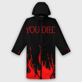 Дождевик унисекс 3D с принтом YOU DIED в Ухте,  |  | dark souls | dark souls iii | дарк солс | дарк соулс | темные души | черные души