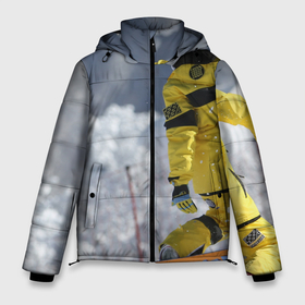 Мужская зимняя куртка 3D с принтом сноубордист в Белгороде, верх — 100% полиэстер; подкладка — 100% полиэстер; утеплитель — 100% полиэстер | длина ниже бедра, свободный силуэт Оверсайз. Есть воротник-стойка, отстегивающийся капюшон и ветрозащитная планка. 

Боковые карманы с листочкой на кнопках и внутренний карман на молнии. | Тематика изображения на принте: snowboard | прыжок | сноуборд | сноубординг | сноубордист | экстрим