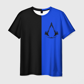 Мужская футболка 3D с принтом Assassins Creed Valhalla в Курске, 100% полиэфир | прямой крой, круглый вырез горловины, длина до линии бедер | eivor | valhalla | vikings | вальгалла | вальхалла | викинги | эйвор