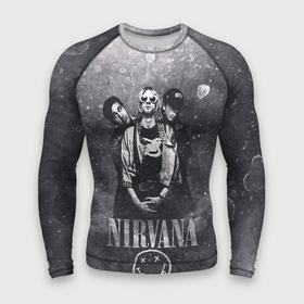 Мужской рашгард 3D с принтом Nirvana в Тюмени,  |  | cobain | kurt | nirvana | кобейн | курт | нирвана