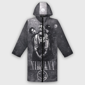Дождевик унисекс 3D с принтом Nirvana в городе Новоалтайск,  |  | cobain | kurt | nirvana | кобейн | курт | нирвана