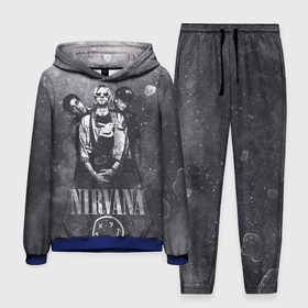 Мужской костюм 3D (с толстовкой) с принтом Nirvana в городе Новоалтайск,  |  | cobain | kurt | nirvana | кобейн | курт | нирвана