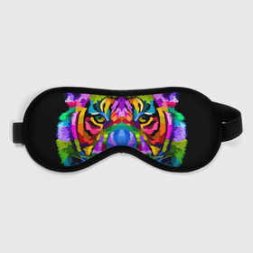 Маска для сна 3D с принтом Neon tiger в Кировске, внешний слой — 100% полиэфир, внутренний слой — 100% хлопок, между ними — поролон |  | color | ears | eyes | muzzle | neon | tiger | vanguard | view | авангард | взгляд | глаза | неон | тигр | уши | цвет